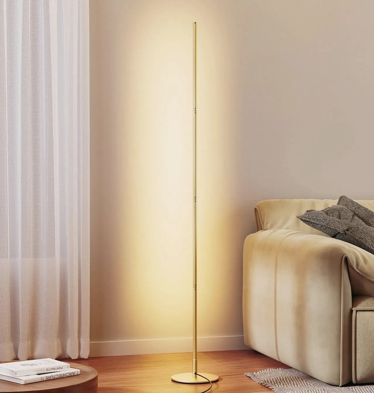 Minimalist Dimmable LED Corner Floor Lamp — 1
