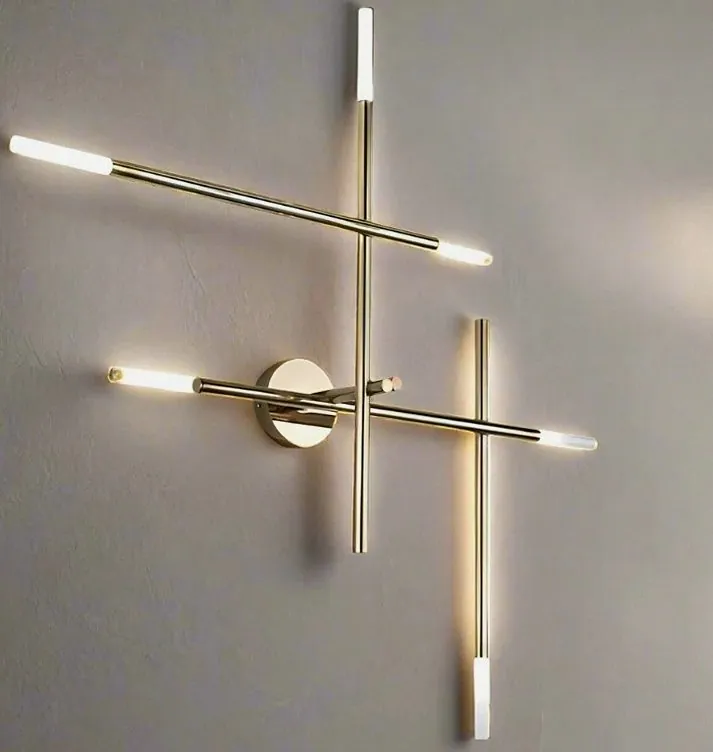 Sculptural Geometric Wall Sconce — 1